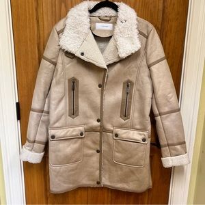 NWOT Tahari Fleece Coat, Size L